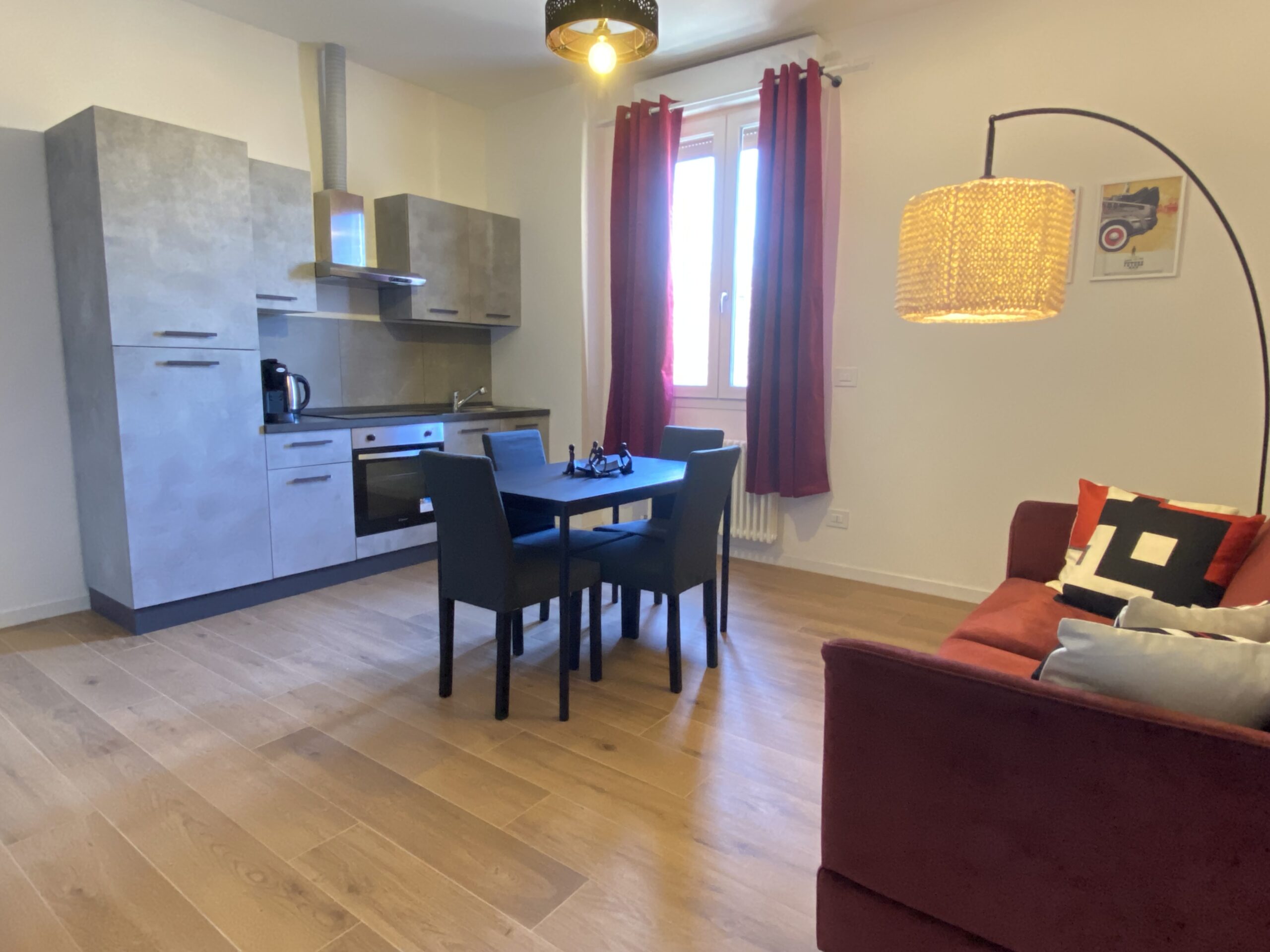 zona comune blue e grey room Urban Nest - appartamenti e case vacanze a Bologna